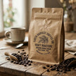 Custom brown kraft sticker sheets with multiple eco-friendly vintage illustrations printed on natural recycled paper.