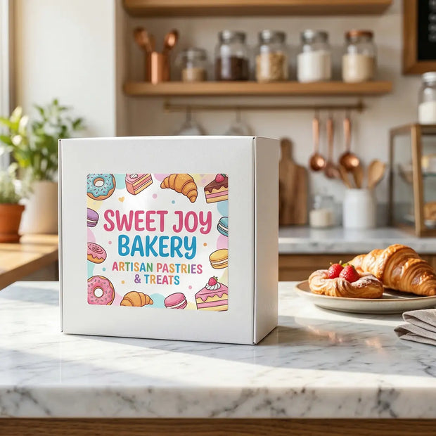 Custom kiss-cut coated paper stickers showcasing easy peel backing and vivid full-color printing.