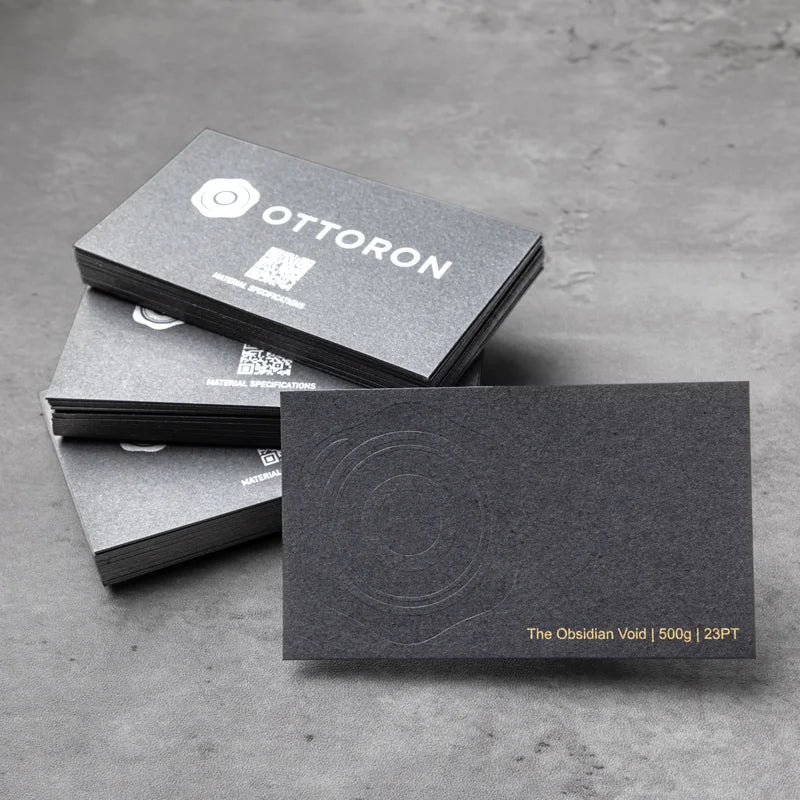 ottoron-500gsm-obsidian-void-deep-jet-black-zero-cmyk-23pt-front-view
