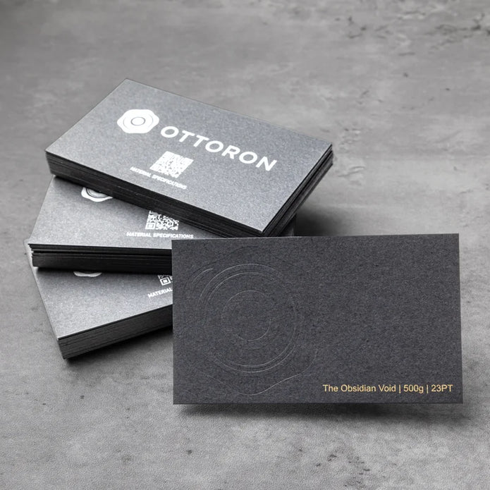 ottoron-500gsm-obsidian-void-deep-jet-black-zero-cmyk-23pt-front-view