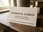 OTTORON BC02 The Artisan Heirloom - Custom 500g Wild Cotton luxury business card featuring industrial precision, Textured Letterpress finish, and premium tactile details.