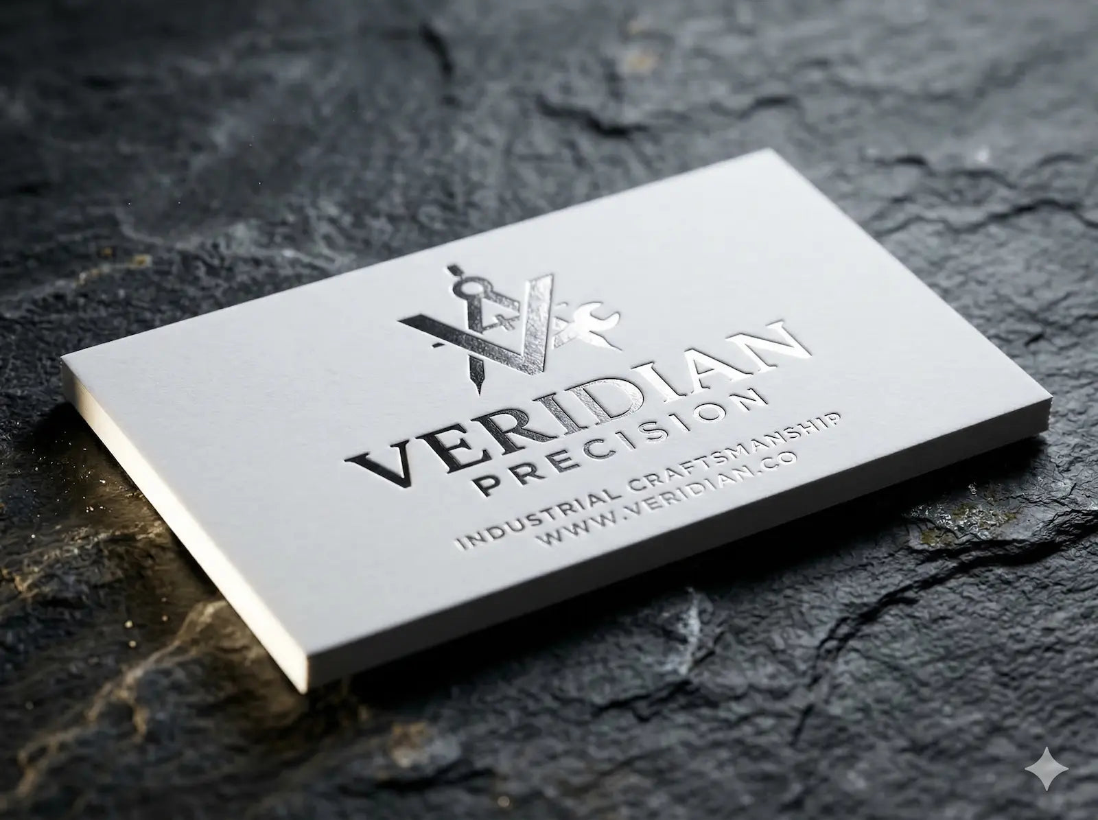 OTTORON BC05 The Fortress White - Custom 600g Bonded White luxury business card featuring industrial precision, Ultra-Thick finish, and premium tactile details.