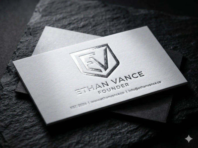 OTTORON BC10 The Quarry Stone - Custom 600g Quarry Stone luxury business card featuring industrial precision, Ultra-Thick finish, and premium tactile details.
