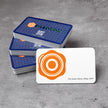OTTORON BC10 The Quarry Stone 600g Luxury Business Card, featuring Round Corners, Color Emboss, Spot Color UV, front perspective view.