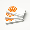Side profile highlighting the impressive 32PT thickness of OTTORON BC10 The Quarry Stone high-end cards.