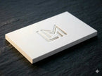 OTTORON BC12 The Structural Pillar - Custom 500g Bonded White luxury business card featuring industrial precision, Ultra-Thick finish, and premium tactile details.