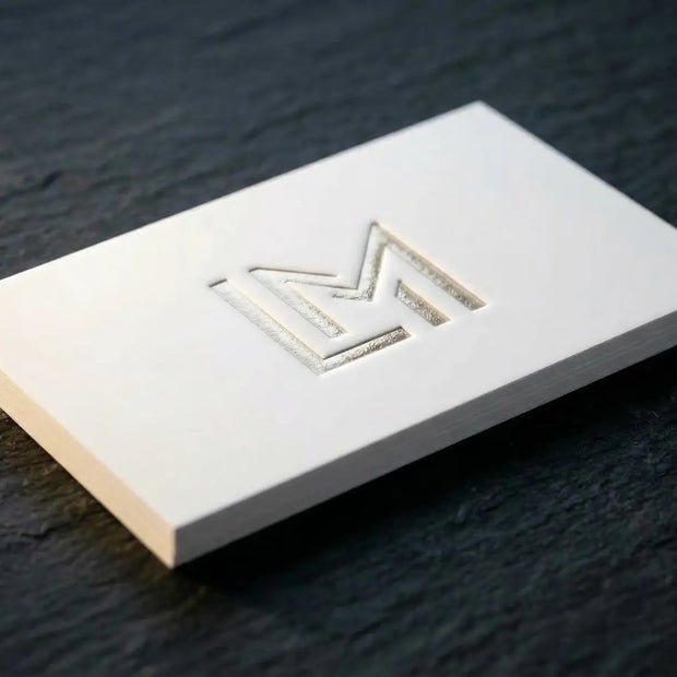 OTTORON BC12 The Structural Pillar - Custom 500g Bonded White luxury business card featuring industrial precision, Ultra-Thick finish, and premium tactile details.