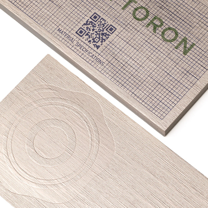 Macro photography of Blind Deboss applied on OTTORON BC13 The Gilded Rhapsody custom stationery.