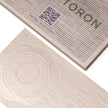 Macro photography of Blind Deboss applied on OTTORON BC13 The Gilded Rhapsody custom stationery.