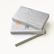 Side profile highlighting the impressive 24PT thickness of OTTORON BC14 The Silver Rhapsody high-end cards.