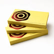 Stack of OTTORON BC16 premium 500g corporate business cards showcasing Foil Stamping, Gold Ink Print, Silver Ink Print.