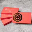 Side profile highlighting the impressive 24PT thickness of OTTORON BC19 The Crimson Command high-end cards.