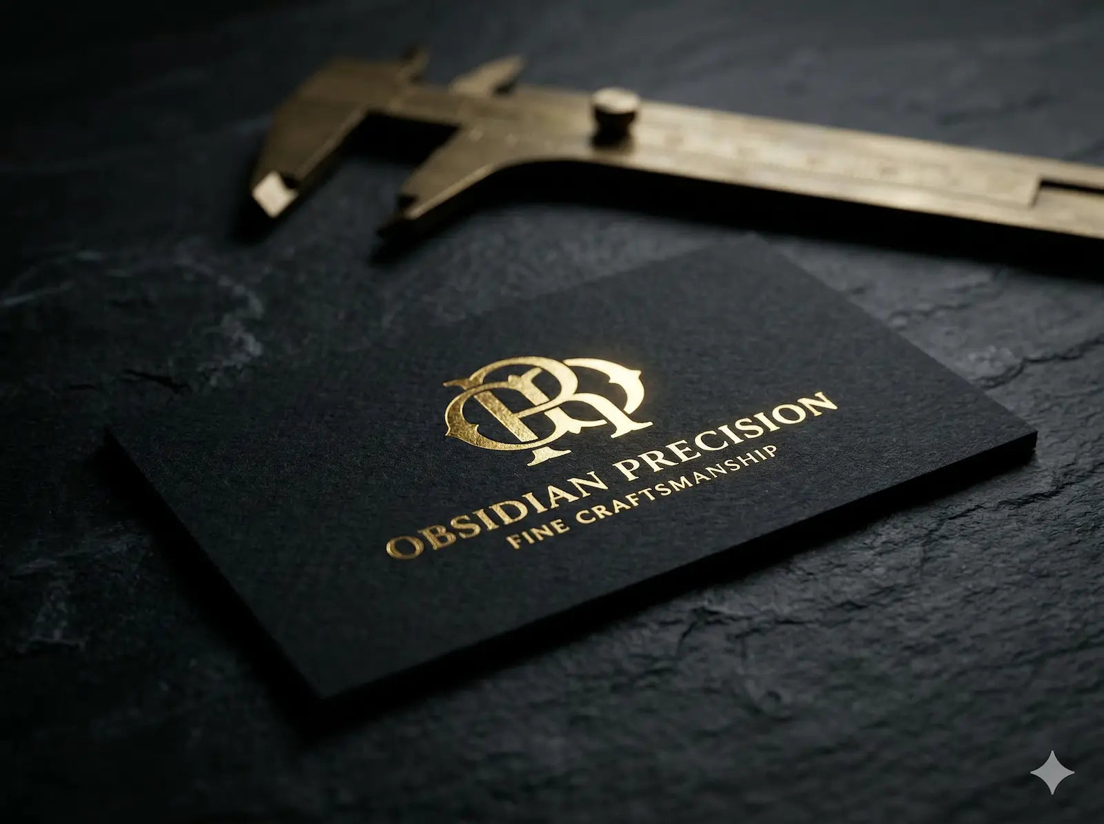 OTTORON BC20 The Obsidian Void - Custom 500g Deep Black luxury business card featuring industrial precision, Black Foil Stamped finish, and premium tactile details.