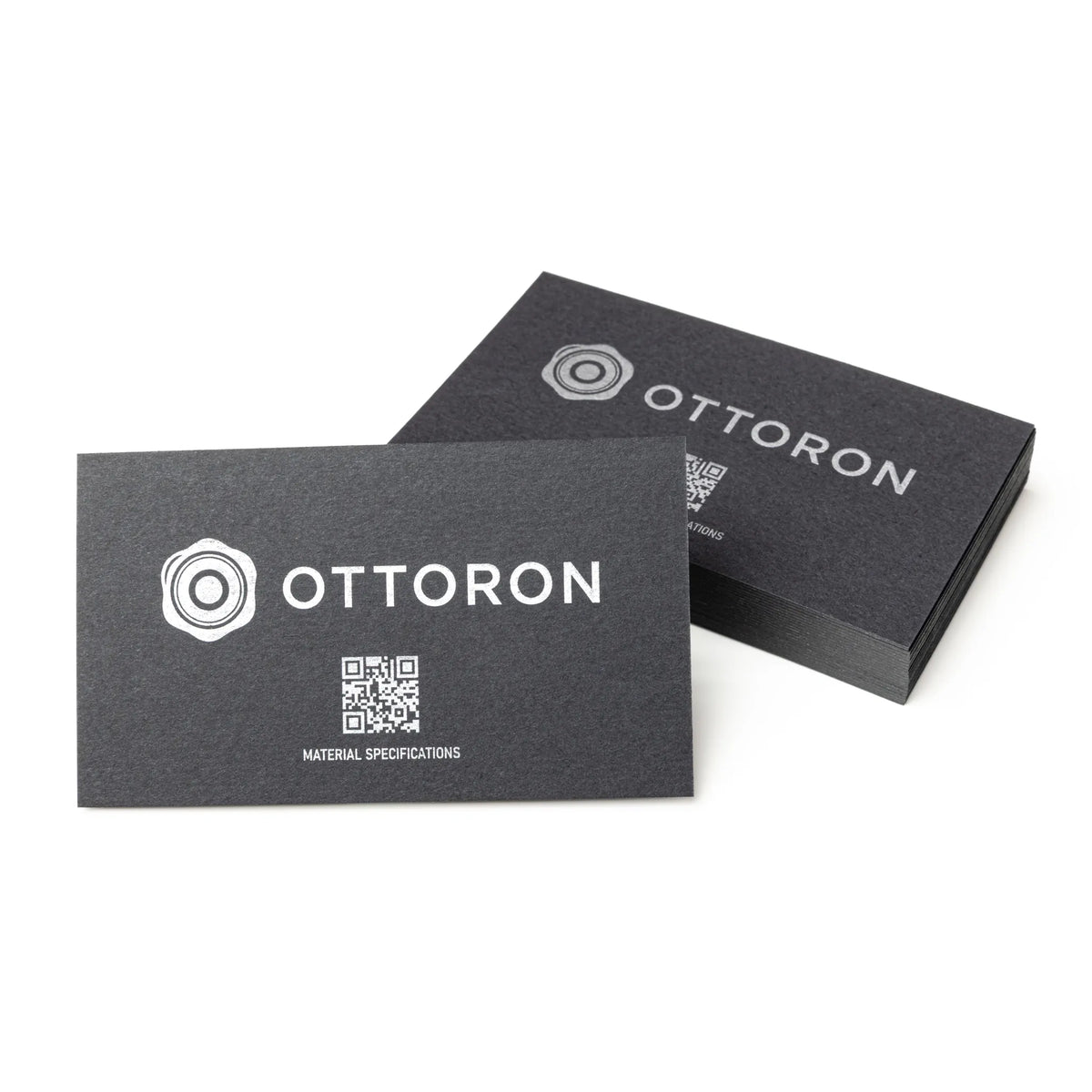 Side profile highlighting the impressive 23PT thickness of OTTORON BC20 The Obsidian Void high-end cards.