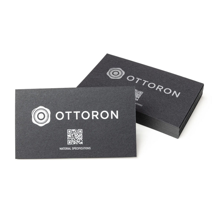 Side profile highlighting the impressive 23PT thickness of OTTORON BC20 The Obsidian Void high-end cards.