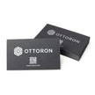 Side profile highlighting the impressive 23PT thickness of OTTORON BC20 The Obsidian Void high-end cards.