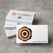 OTTORON BC22 The Eco Architect 350g Luxury Business Card, featuring Foil Stamping, front perspective view.