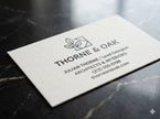 OTTORON BC23 The Matrix Lite - Custom 350g Micro-Textured luxury business card featuring industrial precision, Textured Letterpress finish, and premium tactile details.