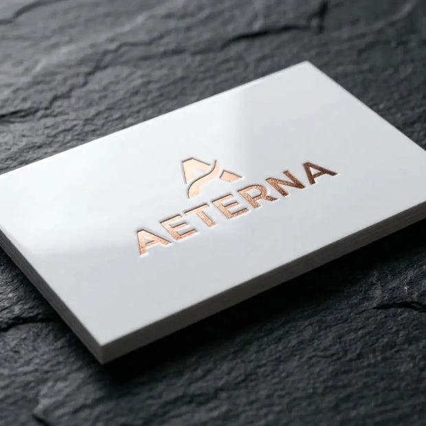 OTTORON BC27 The Spec Ops - Custom 320g Coated Paper Stock luxury business card featuring industrial precision, Ultra-Thick finish, and premium tactile details.