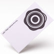 Close-up detail of The True Smooth texture on OTTORON BC28 bespoke business card highlighting Black Foil.