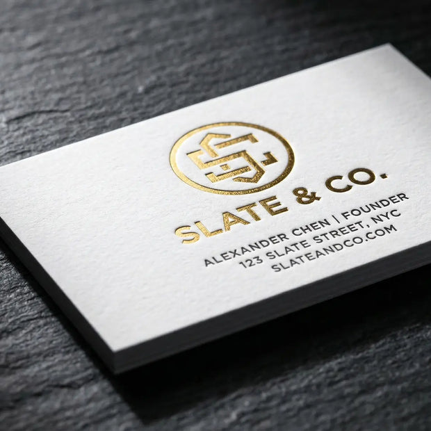 OTTORON BC29 The True Smooth - Custom 340g Smooth White luxury business card featuring industrial precision, Ultra-Thick finish, and premium tactile details.