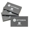 Side profile highlighting the impressive 15PT thickness of OTTORON BC30 The Florentine Shadow high-end cards.