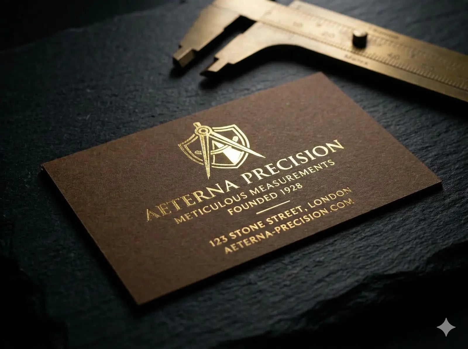 OTTORON BC31 The Florentine Espresso - Custom 330g Coffee Suede luxury business card featuring industrial precision, Black Foil Stamped finish, and premium tactile details.