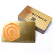 Macro photography of 3D Raised UV applied on OTTORON BC33 The Brushed Gold custom stationery.