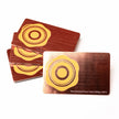 OTTORON BC35 The Brushed Rose Gold 600g Luxury Business Card, featuring 3D Raised UV, front perspective view.