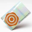 Side profile highlighting the impressive 34PT thickness of OTTORON BC34 The Brushed Silver high-end cards.
